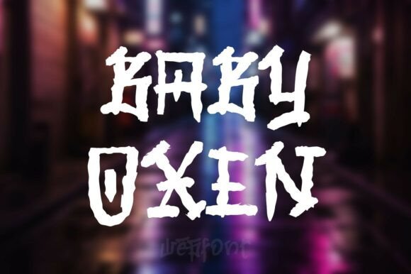 Baby Oxen: A Unique Font for Blending Cultural Influences and Modern Design