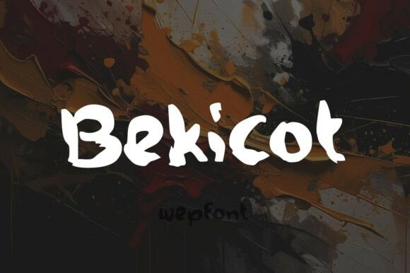 Bekicot: A Bold and Energetic Brush Font