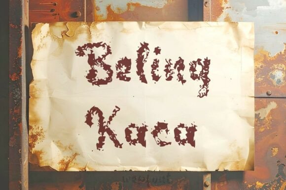 Beling Kaca: A Font of Historical Elegance and Modern Edge