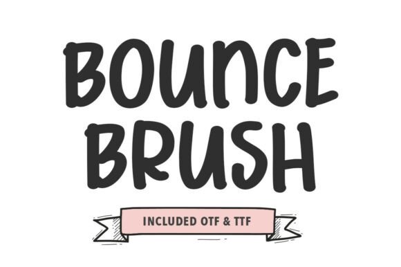 Bounce Brush: A Bold and Expressive Handwritten Font