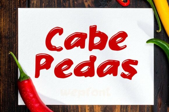 Cabe Pedas: Strategic Typography for High-Impact Brand Communication