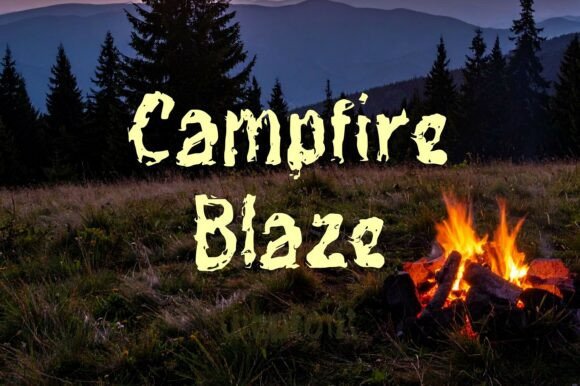 Campfire Blaze: Integrating Rugged Typography into Outdoor Design Workflows
