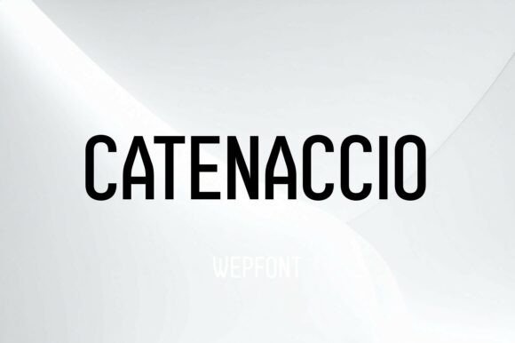 Catenaccio: Engineering Visual Dominance with Geometric Typeface Artistry