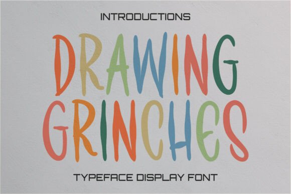 Drawing Grinches: Elevating Design with Elegant Display Handwriting