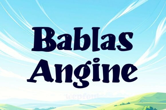 Elegant and Impactful Bablas Angine Font