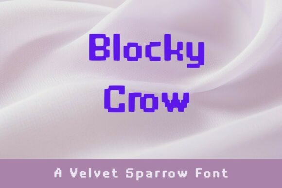 Explore Creativity with Blocky Crow Font