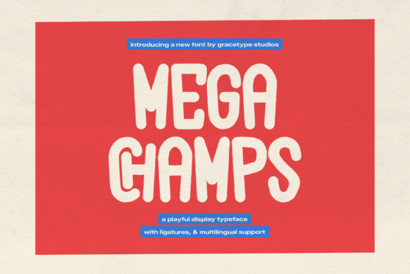 Mega Champs: Elevating Visual Identity Through Bold, Energetic Display Typography