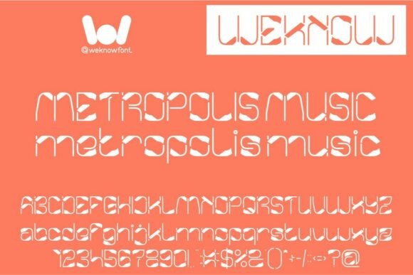 Metropolis Music: A Bold, Futuristic Font for Modern Design