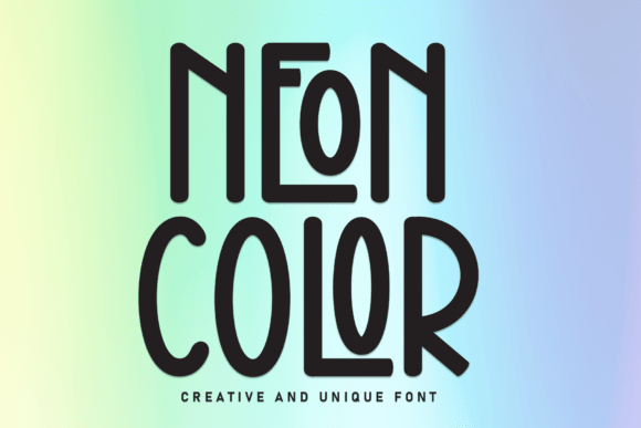 Neon Color Font: Bold Typography for Modern Design