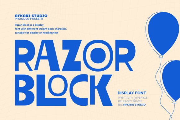 Razor Block: A Bold and Unconventional Display Font
