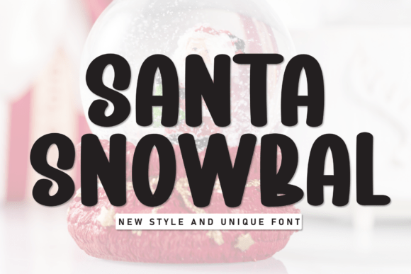 Santa Snowbal: Elevating Winter Design with Playful Typography