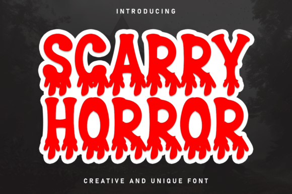 Scarry Horror: A Charming Handwritten Font
