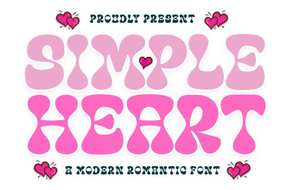 Simple Heart: A Bold Retro Display Font