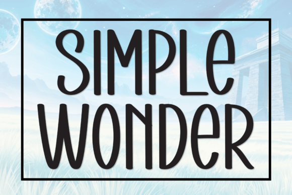 Simple Wonder: A Clean Handwritten Font for Modern Design