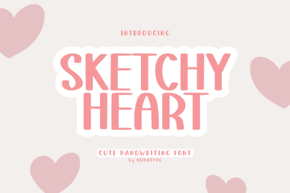 Sketchy Heart: A Friendly Font for Easy Crafting