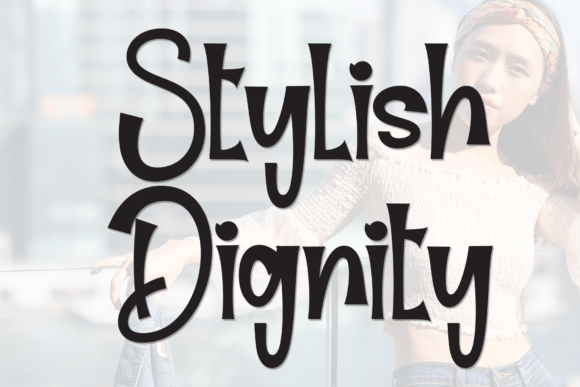 Stylish Dignity: A Handwritten Display Font for Joyful Creations