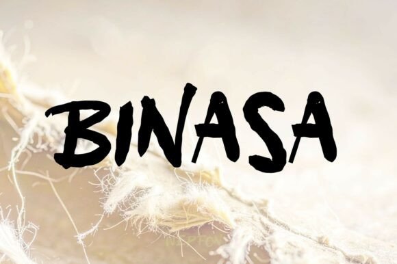 Unleash Creativity with BINASA's Bold Brush Script