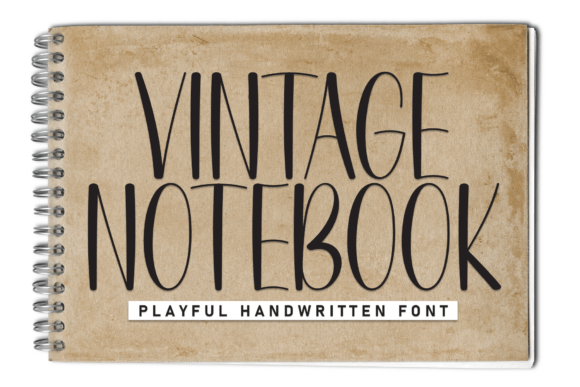 Vintage Notebook: A Charming and Versatile Display Typeface