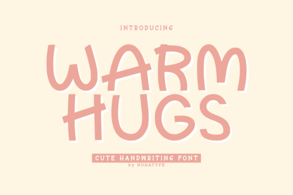 Warm Hugs Font: Soft Handwriting for Crafters