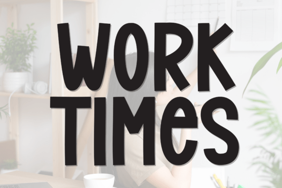 Work Times: Crafting Joyful Moments with a Handwritten Display Font